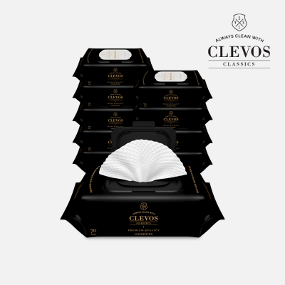 두툼한 아기물티슈 에센셜 캡형 70매 10팩