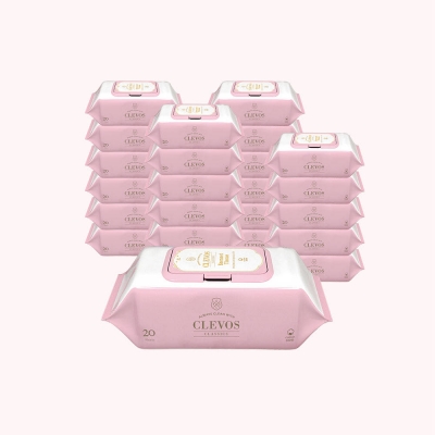 배냇티슈 휴대 캡형 20매 24팩