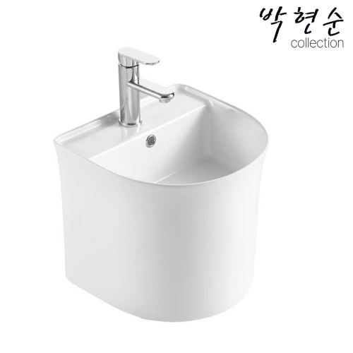 박현순 컬렉션 LH-101 SENSATION 일체형세면기 410X400X380mm