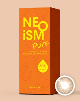 네오이즘 퓨어오렌지 브라운원데이 실리콘 칼라렌즈 (50개+50개)원데이 | G.Dia 13.5mm