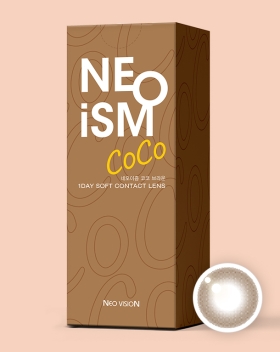 네오이즘 코코브라운 원데이 실리콘 칼라렌즈 (50개+50개)원데이 | G.Dia 13.2mm