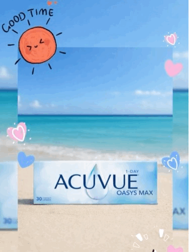 Acuvue아큐브 원데 오아시스 맥스 (30개)하루용 근시용 투명렌즈