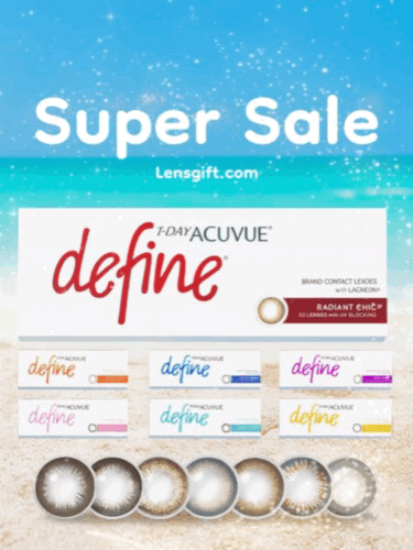 Acuvue아큐브 디파인 90P 칼라 원데이 대용량 칼라 7종 COLOR 7하루용 근시용 칼라렌즈