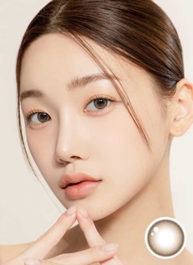[B018] 뉴트럴무드 브라운 2P/1팩한달용 컬러렌즈/13.3mm