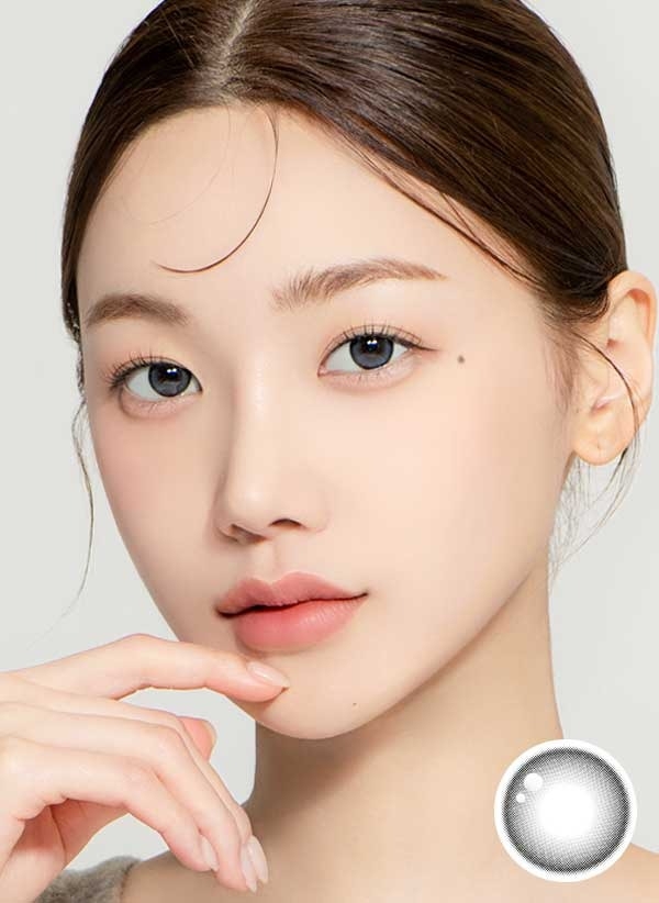 [B019] 뉴트럴무드 그레이 2P/1팩한달용 컬러렌즈/13.3mm