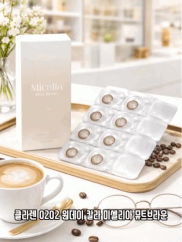 클라렌 오투오투 원데이 칼라 미셀리아 뮤트브라운 30P하루용 컬러렌즈/13.0mm