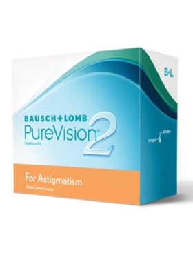 퓨어비젼2 HD 난시용 (6개입)한달사용 투명렌즈/난시용