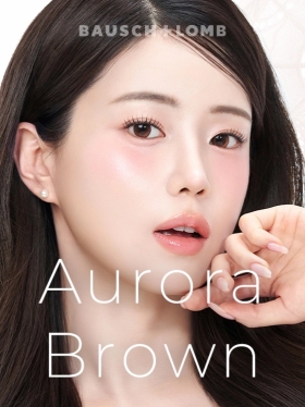 바슈롬 레이셀 오로라브라운 30P하루용 컬러렌즈/13.0mm