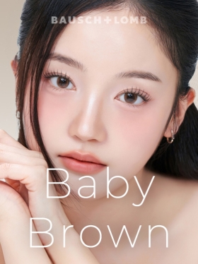 바슈롬 레이셀 베이비브라운 30P하루용 컬러렌즈/12.2mm