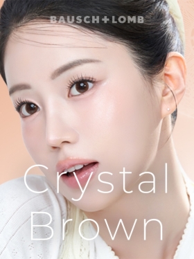 바슈롬 레이셀 크리스탈브라운 30P하루용 컬러렌즈/12.7mm