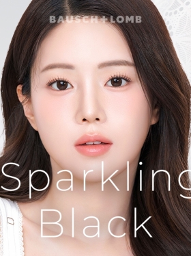 바슈롬 레이셀 스파클링블랙 30P하루용 컬러렌즈/12.7mm