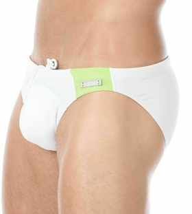 [GREGG] Pool Party Swim Briefs White (123235)
