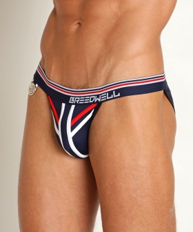 [BREEDWELL] LOCKER ROOM SPORTS BRIEF NAVY BLUE
