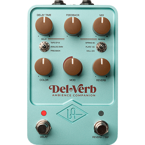 [파격세일! 3가지 클래식 리버브및 딜레이 내장] Universal Audio 이펙터 UAFX Del-Verb Ambience Companion