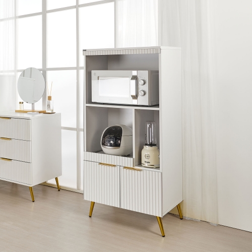 솔로리빙 셀린 렌지대 600 800 모음 주방 수납장 템바보드 전자레인지 밥솥 에어프라이어 3color