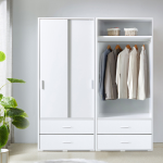 솔로리빙 엘리 솔로리빙 슬라이딩 옷장 800 행거형 슬라이드 서랍옷장