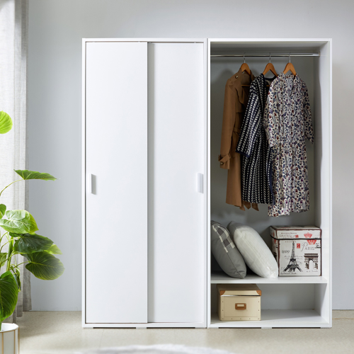 솔로리빙 엘리 슬라이딩 옷장 800 행거형 슬라이드 하선반 옷장