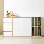 솔로리빙 토브 1200 LP 수납장 높은 거실장 다용도 주방 서랍장 5color