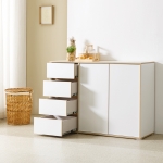 솔로리빙 토브 1200 LP 수납장 높은 거실장 다용도 주방 서랍장 5color