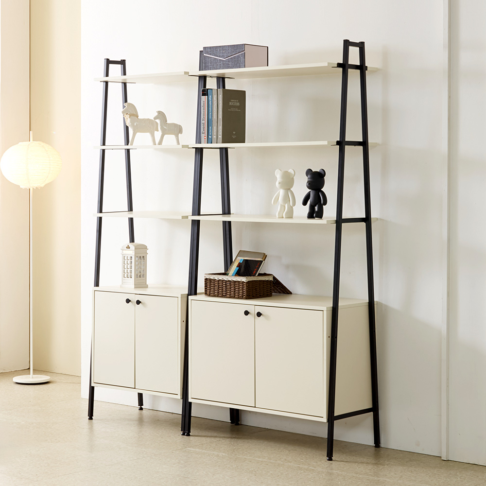 솔로리빙 아크 600/800 선반 수납장 다용도 거실 높은 장식장(2type)