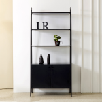 솔로리빙 아크 600/800 선반 수납장 다용도 거실 높은 장식장(2type)