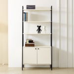 솔로리빙 아크 600/800 선반 수납장 다용도 거실 높은 장식장(2type)