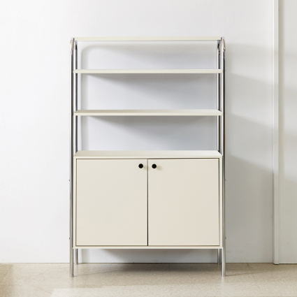 솔로리빙 누오 800 선반 수납장 다용도 거실 장식장(2type)