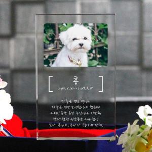 A 직사각투명세로 반려동물 위패