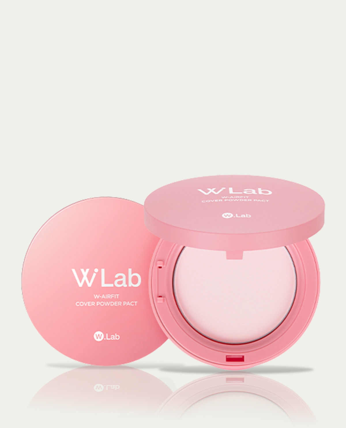더블유 에어핏 커버 파우더 팩트 누디핑크 12g