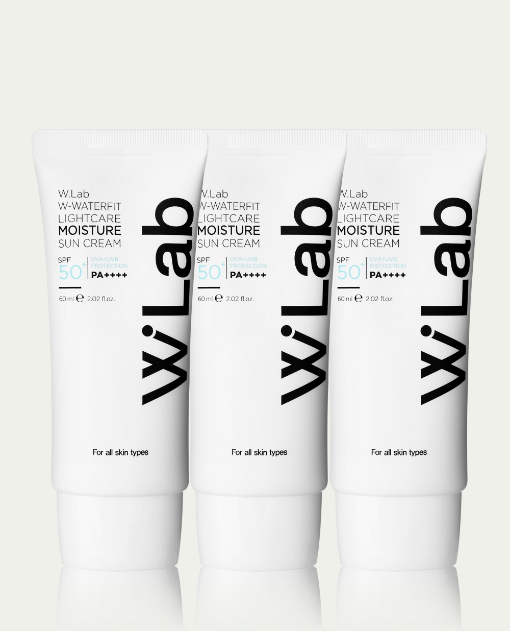 더블유 워터핏 라이트케어 모이스처 선크림 60ml x 3개
