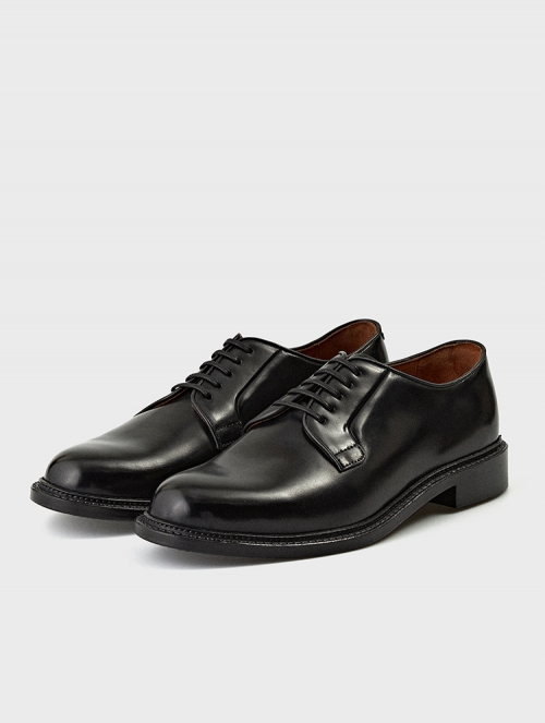 <B>JUTTA BLACK</B> <BR> [ROCADO SHELL CORDOVAN]