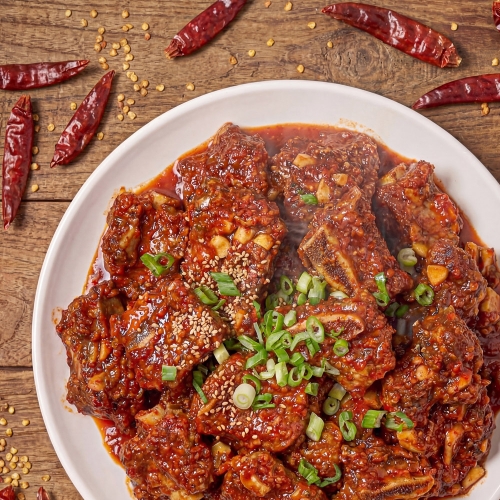 초이스 소고기를 사용한 매콤LA찜갈비 1kg