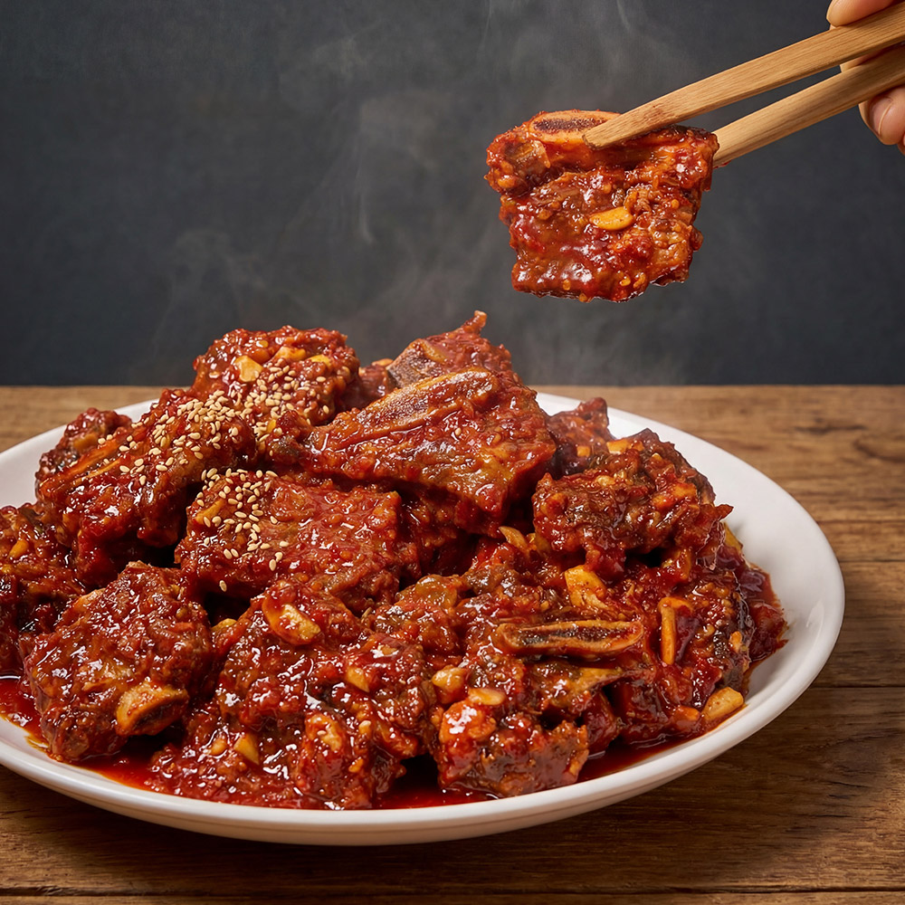 초이스 소고기를 사용한 매콤LA찜갈비 1kg