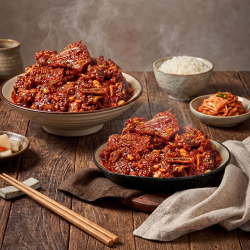 초이스 소고기를 사용한 매콤LA찜갈비 1kg