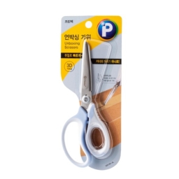프린텍 언박싱가위 스테인레스 블루(SBS180-BL)