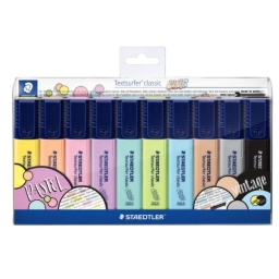 스테들러 텍스트서퍼 클래식 364C 파스텔 10색세트 CWP10