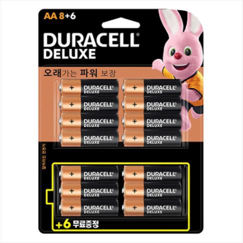 듀라셀 건전지 디럭스 AA8+6 LR06