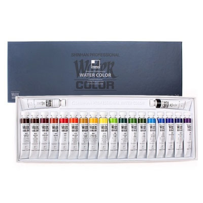 신한 수채화물감 12ml 20색 전문가용