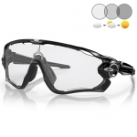 OAKLEY JAWBREAKER CLEAR/BLACK PHOTO IRID (오클리 죠브레이커 투명 이리듐 변색 92901431)