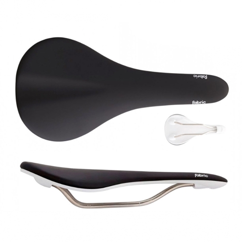 FABRIC SCOOP FLAT RACE BLK/WHT (패브릭 스쿱 플랫 레이스 자전거 안장)