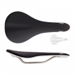 FABRIC SCOOP FLAT RACE BLK/WHT (패브릭 스쿱 플랫 레이스 자전거 안장)