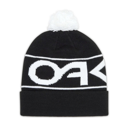 OAKLEY FACTORY CUFF BEANIE BLACK/WHITE LOGO 오클리 비니 (911432-05F)
