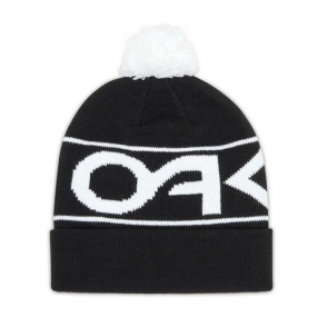 OAKLEY FACTORY CUFF BEANIE BLACK/WHITE LOGO 오클리 비니 (911432-05F)