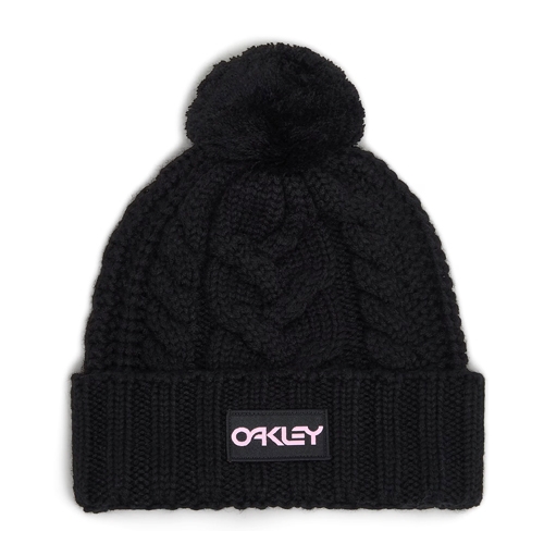 OAKLEY HARPER POM BEANIE BLACK/WHITE LOGO 오클리 비니 (FOS800024-05F)