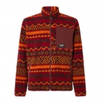 OAKLEY MOUNTAIN FIRE SHERPA JACKET GRENACHE NORWAY PATTERN 오클리 남성용 미들웨어 쟈켓 (FOA403426-43R)