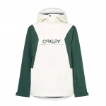 OAKLEY TNP TBT INSULATED ANORAK JACKET WHITE/HUNTER GREEN  오클리 남성용 스노우 보드복 자켓 (FOA403652-9WR)