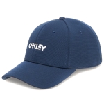 OAKLEY 6 PANEL STRETCH METALLIC HAT 912209 ABYSS (오클리 로고 캡 모자)