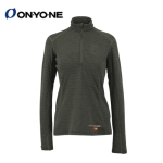 ONYONE 2526 MERINO PP LADIES ZIPUP LONG SLEEVES HEAVY WEIGHT BLACK(009) 온요네 기능성 여성 겨울용 헤비웨이트 집업 긴팔 ODJ89507)