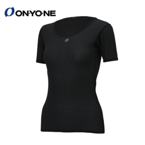 ONYONE 2526 BREATH PP LADIES SHORT SLEEVE BLACK (009) 온요네 기능성 브레쓰테크 여성 반팔 ODJ88525)