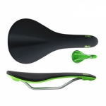 [B-GRADE] FABRIC SCOOP FLAT ELITE BLK/GRN (패브릭 스쿱 플랫 엘리트 자전거 안장 - 포장없음/미세 스크래치/DP상품)